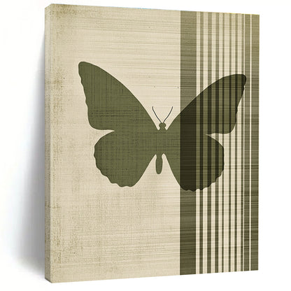 Green Butterfly Silhouette for Bohemian - style Garden Room & Nature - loving Home Entryway STSC1009
