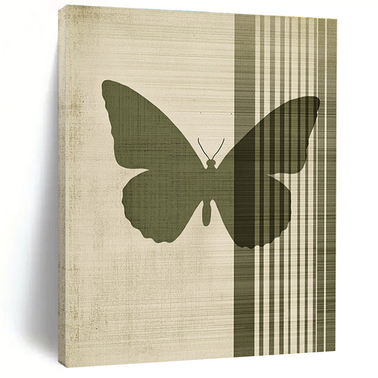 Green Butterfly Silhouette for Bohemian - style Garden Room & Nature - loving Home Entryway STSC1009