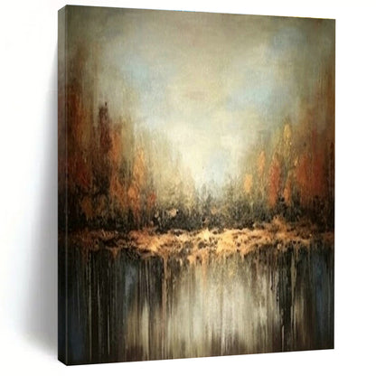 Autumn - Inspired Abstract Art for Rustic Cabin & Nature - Themed Restaurant DLZ1931