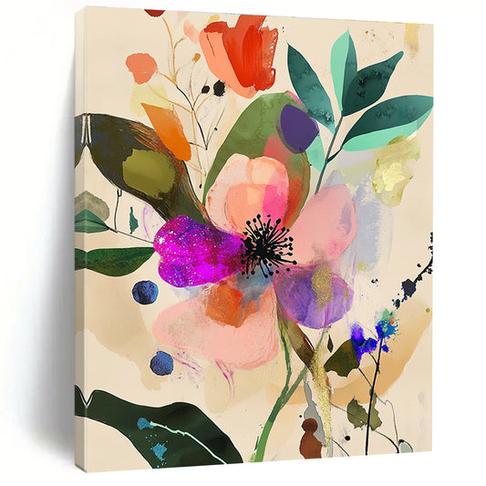 Colorful Floral Abstract for Romantic Home Bedroom & Garden - Inspired Bridal Suite STSC1045