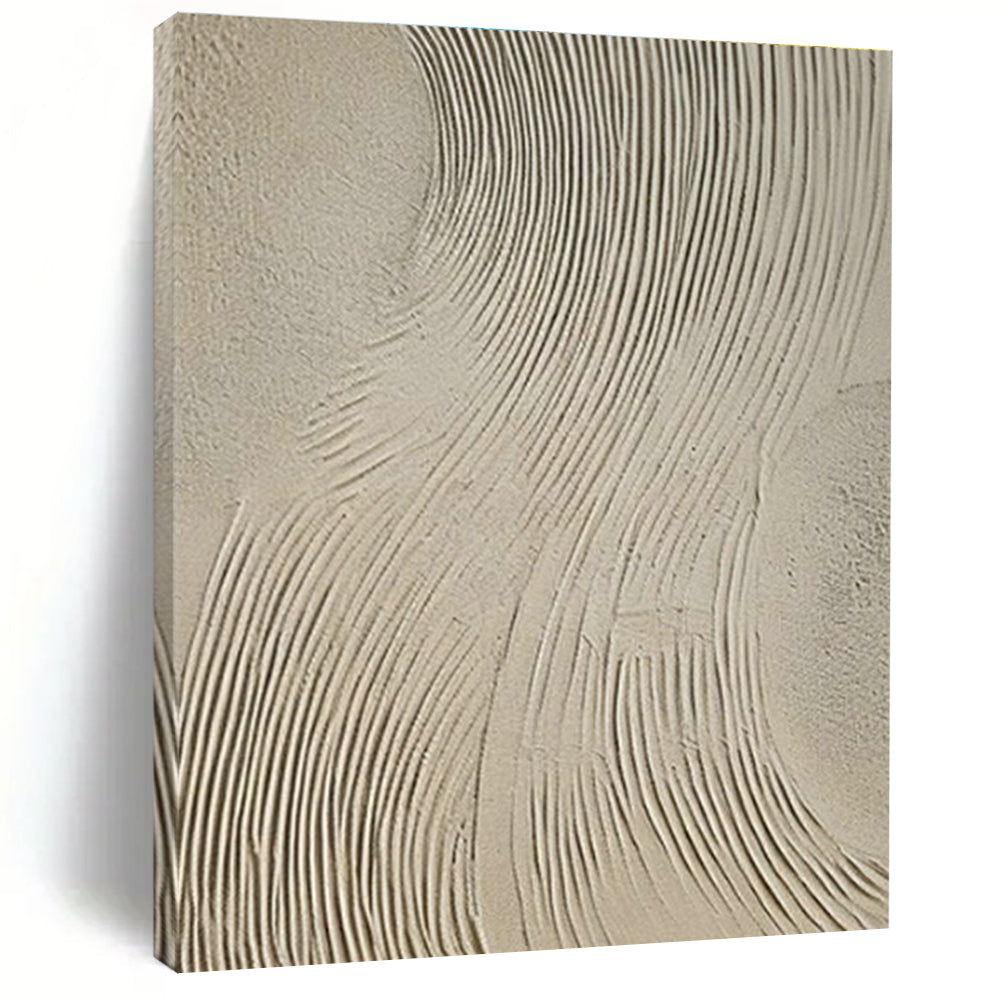 Gray - White Textured Abstract Art II for Art Gallery Corridor & Industrial - Chic Café DLZ1857