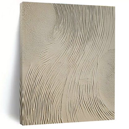 Gray - White Textured Abstract Art II for Art Gallery Corridor & Industrial - Chic Café DLZ1857