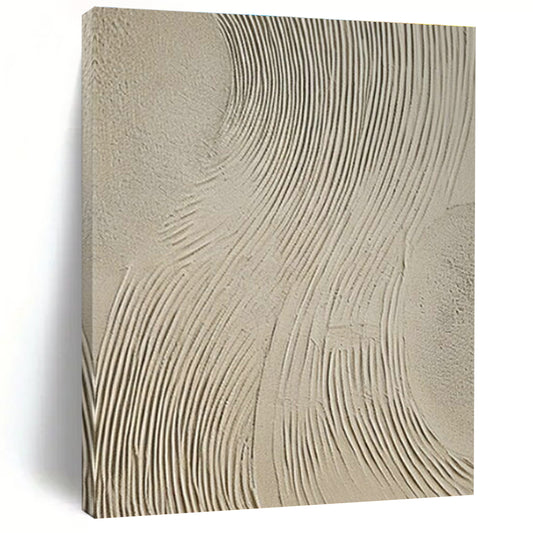 Gray - White Textured Abstract Art II for Art Gallery Corridor & Industrial - Chic Café DLZ1857