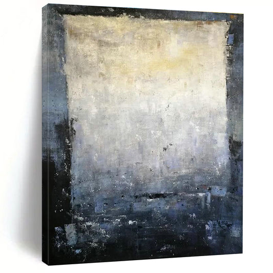 Gray - White Abstract Square Art for Library & Hallway DLZ2277