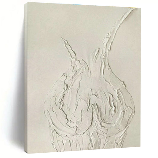 White Relief Human Form Art for Modern Art Gallery & Creative Studio Loft DLZ0997