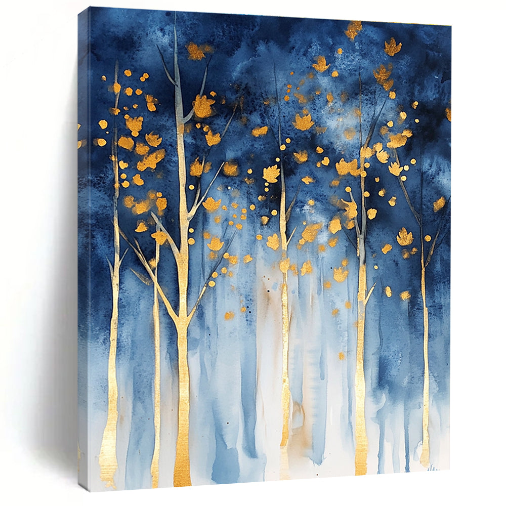 Magical Blue - Gold Forest Art for Rooftop Garden & Luxury Villa STSC059