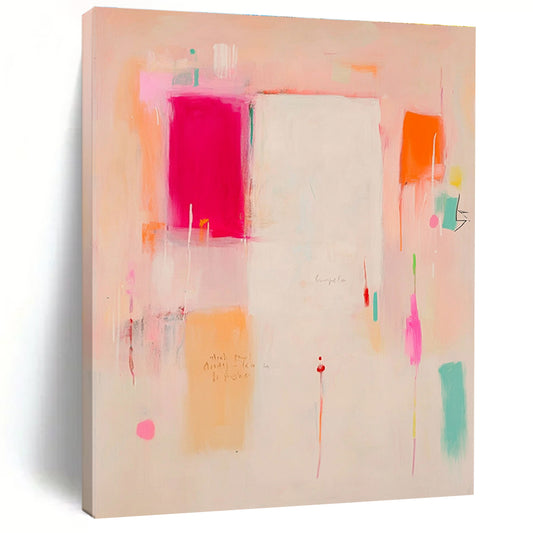 Light Pink Abstract with Text for Art - Loving Home & Creative Writing Studio STSC809