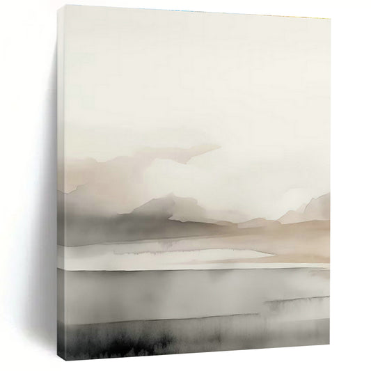 Ink - Wash Landscape Art for Traditional Tea House & Asian - Inspired Home DLZ0723