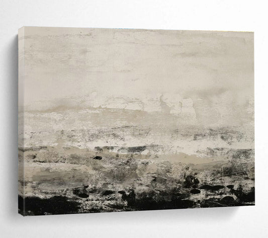 Grey - Black Abstract Landscape Art for Industrial - Chic Loft DLZ2829