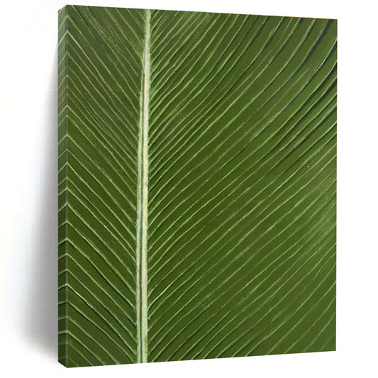 Green Leaf Veins Realistic Art for Garden House & Yoga Studio DLZ0585