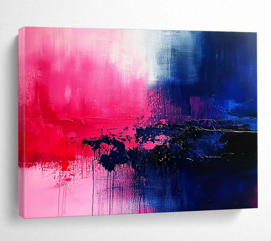 Pink - Blue Abstract Art for Creative Studio & Nightclub Lounge SC026