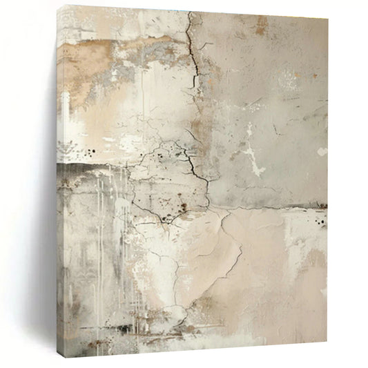 Gray - White - Brown Abstract Art for Industrial Home & Art Gallery DLZ1258