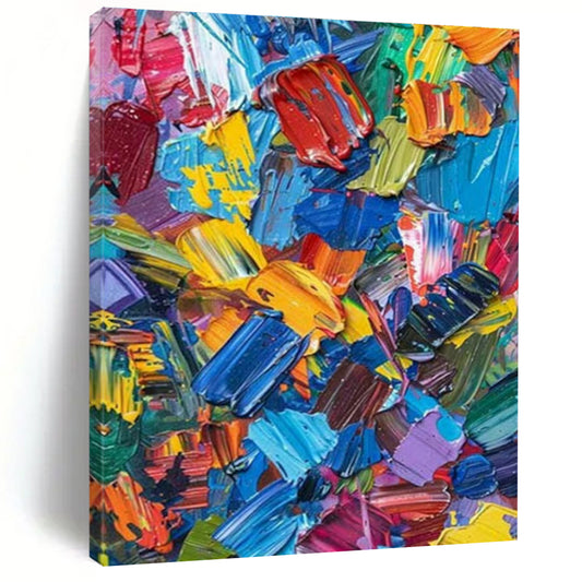 Colorful Paint Splashes Art for Creative Studio & Modern Kids’ Playroom DLZ1531