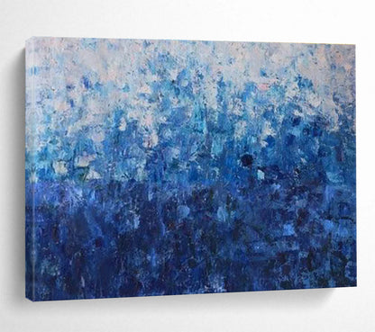 Gradient Blue Abstract Art for Modern Minimalist Office DLZ3044