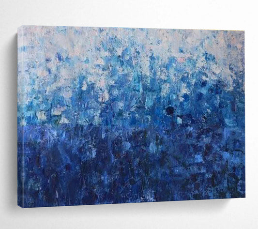 Gradient Blue Abstract Art for Modern Minimalist Office DLZ3044