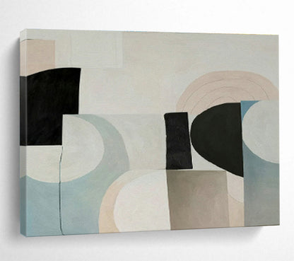 Light - Color Geometric Abstract for Scandinavian - Style Café DLZ2967