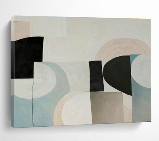 Light - Color Geometric Abstract for Scandinavian - Style Café DLZ2967