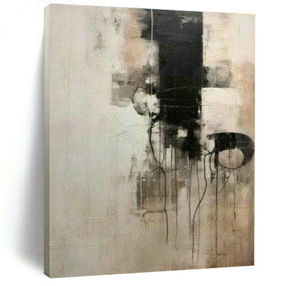 Black - White Abstract Drip Art for Office & Studio DLZ0386
