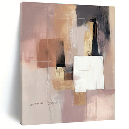 Earth - Toned Geometric Abstract for Rustic Home Library & Eco - Friendly Office STSC808