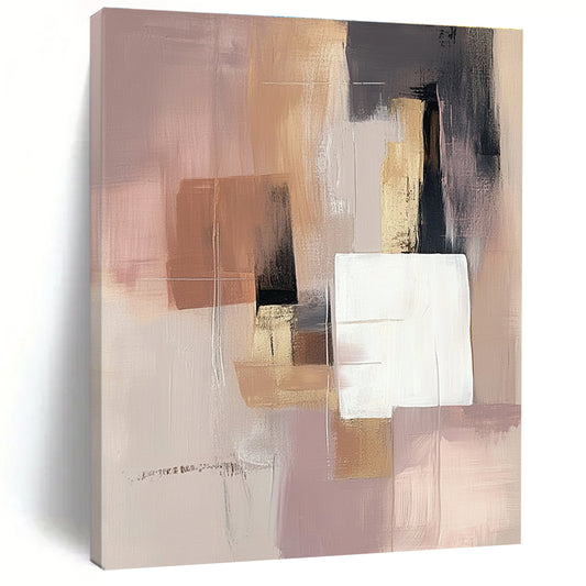 Earth - Toned Geometric Abstract for Rustic Home Library & Eco - Friendly Office STSC808