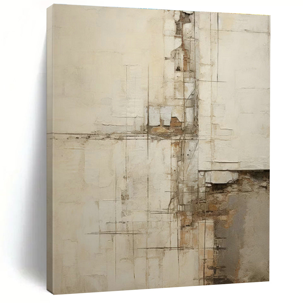 Distressed - Line Abstract Art for Warehouse - Style Home & Artistic Studio Space DLZ1326