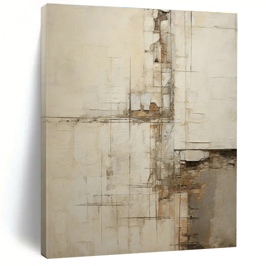 Distressed - Line Abstract Art for Warehouse - Style Home & Artistic Studio Space DLZ1326