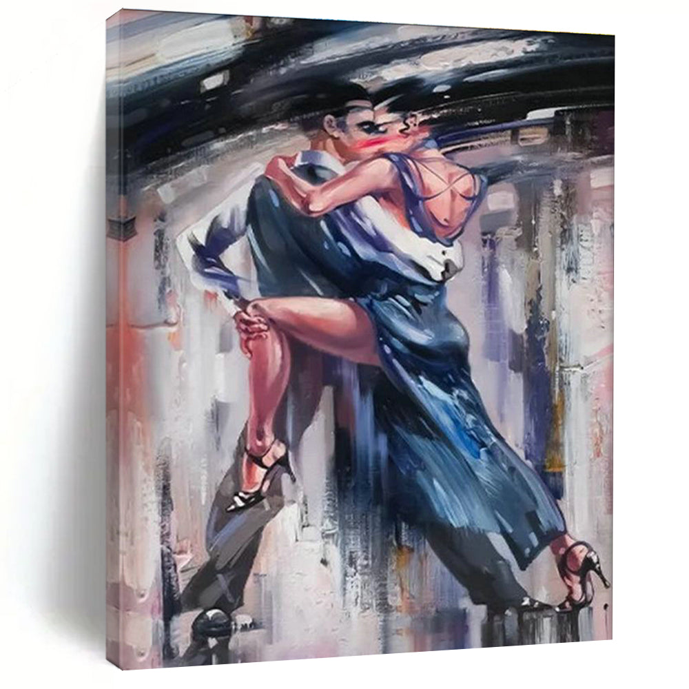 Dynamic Dance Couple Art for Ballroom & Latin Restaurant DLZ2332