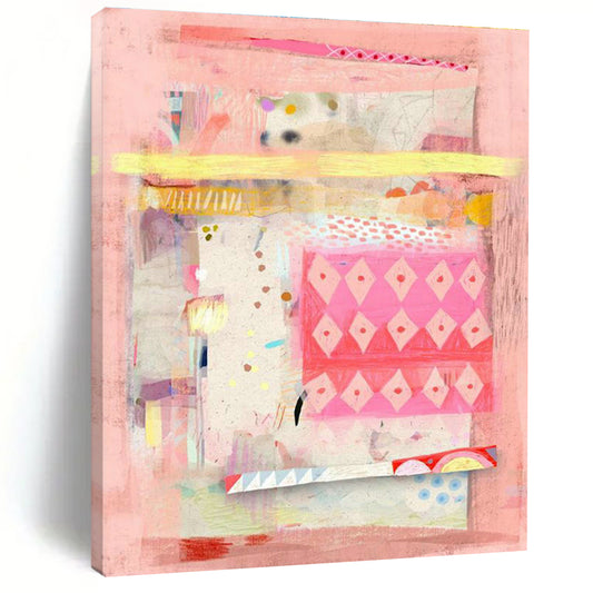 Pink - Grid Collage Art for Feminine Fashion Boutique Display Windows DLZ0176