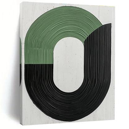 Green and Black Geometric for Modern Office & Minimalist Home STSC1141