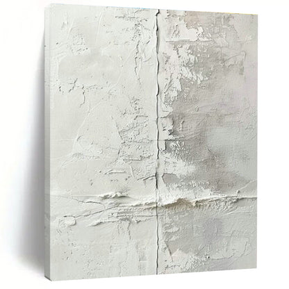 Gray - White Textured Abstract Art for Industrial - Chic Loft & Minimalist Art Gallery DLZ1913
