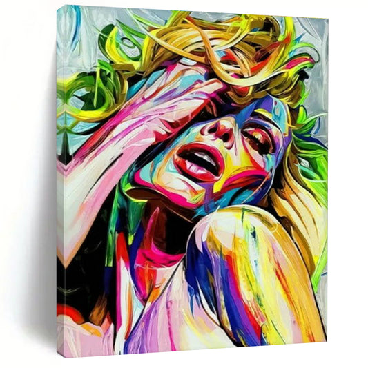 Vibrant Colorful Portrait Art for Fashion Boutique & Art Pop - up DLZ2338
