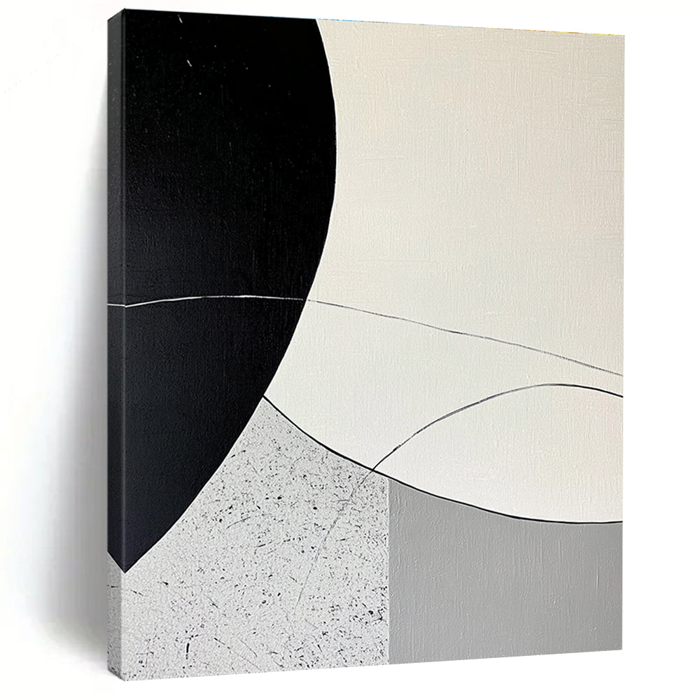 Monochrome Geometric Minimalism for Industrial - Chic Loft & Contemporary Art Space STSC436