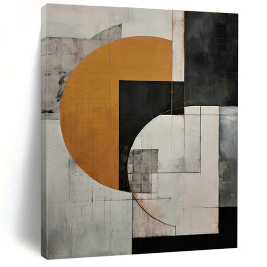 Circular Geometric Abstract Art for Contemporary Living Room & Design - Focused Studio DLZ2122