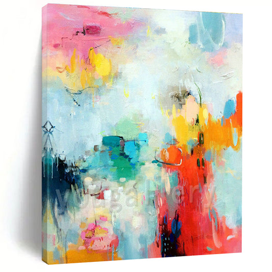 Fresh Color Abstract Art for Modern Café & Art Studio Break Area DLZ1072