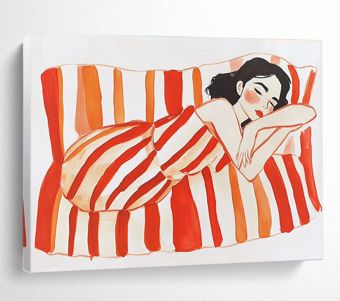 Cozy Figurative Art for Bedroom & Boutique Hotel SC573