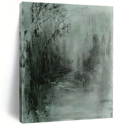 Monochrome Forest Abstract for Nature - Themed Café & Serene Bedroom STSC419