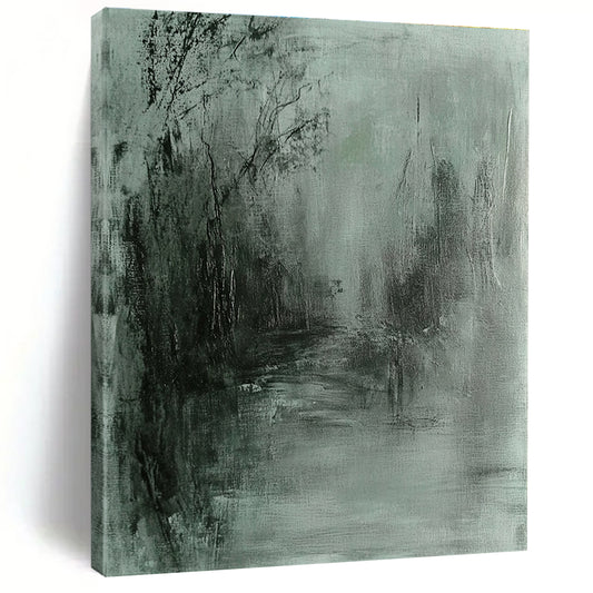 Monochrome Forest Abstract for Nature - Themed Café & Serene Bedroom STSC419