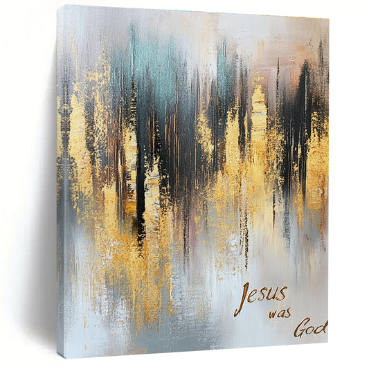 Gold - Accented Abstract Forest for Rustic - Chic Home Library & Spiritual Retreat Center STSC166