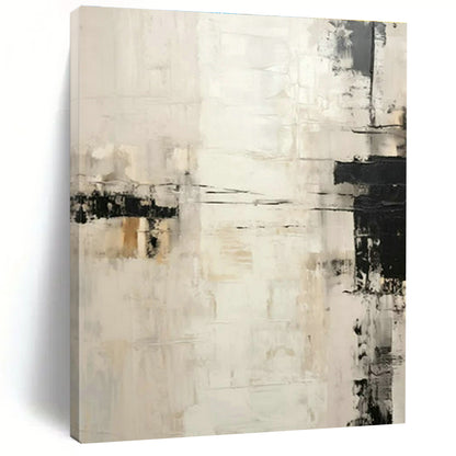 Gray - White Minimalist Abstract Art for Scandinavian Bedroom & Contemporary Gallery DLZ1723