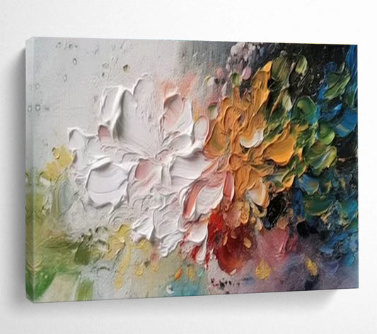 Impasto Flower Bouquet Art for Romantic Wedding Venues DLZ3084