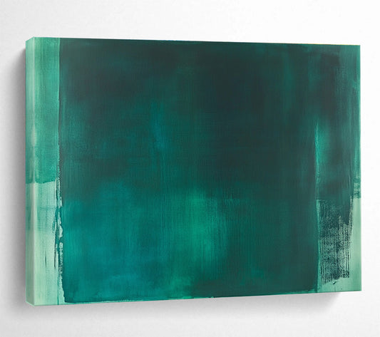 Teal Monochromatic Abstract Art for Contemporary Office & Art - Themed Lounge SC233