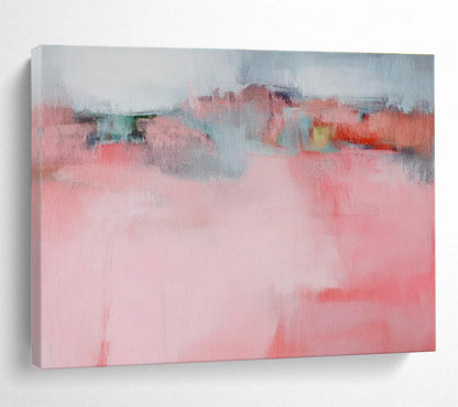 Pink - Tone Abstract Ambiance Art for Cozy Girls’ Lounge DLZ2871