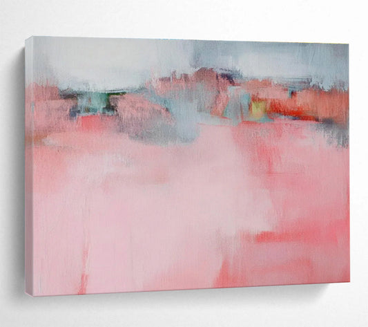 Pink - Tone Abstract Ambiance Art for Cozy Girls’ Lounge DLZ2871