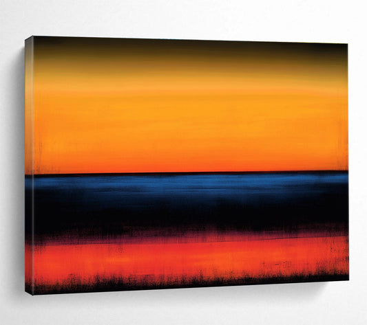 Vibrant Sunset Horizon Art for Beachfront Restaurant & Bold Living Room SC053