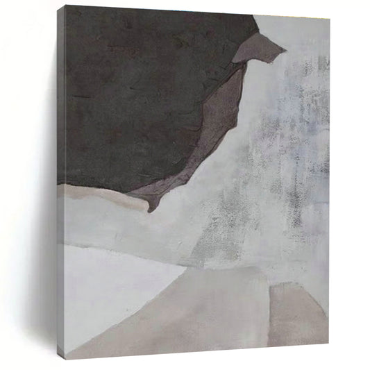 Gray - Brown Abstract Art for Modern Office Conference Room & Home Study DLZ1189