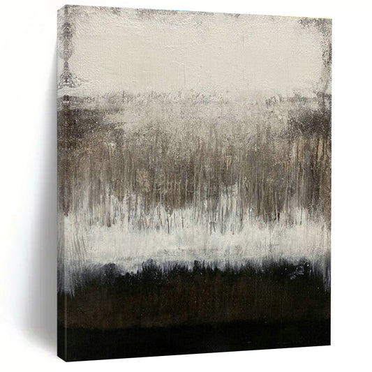 Gray - Black Abstract Drip Art for Industrial Loft & Contemporary Studio DLZ2043