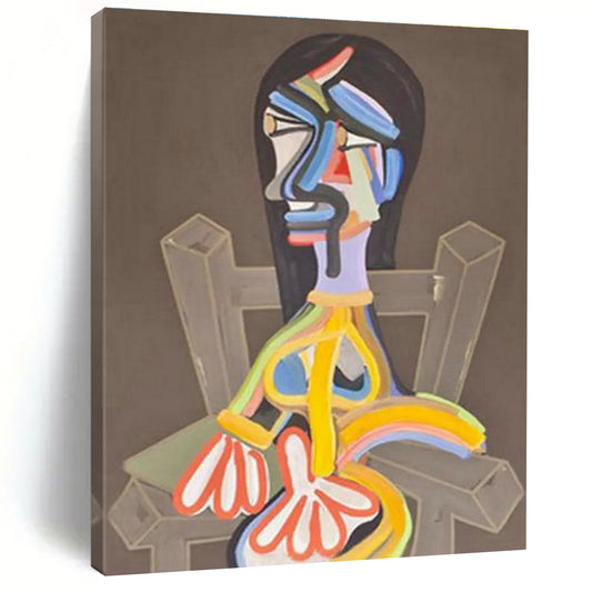 Colorful Abstract Figure Art for Bohemian Gallery & Creative Studio DLZ2153