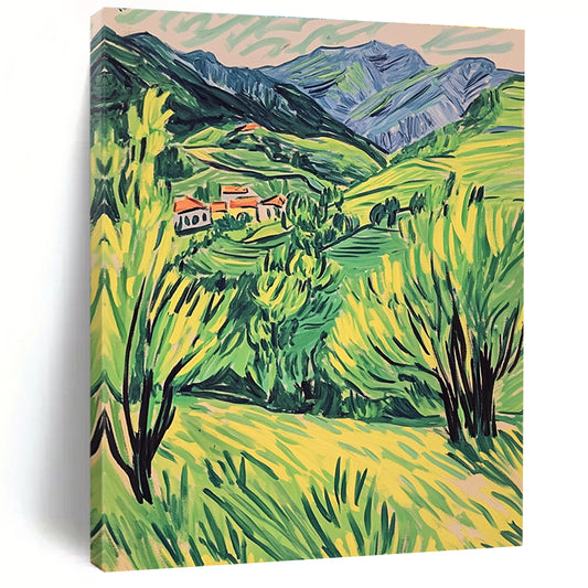 Green Mountain Village for Rustic Home Dining Room & Cultural Art Center STSC1017