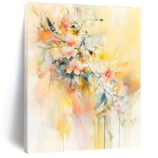 Floral Watercolor Bouquet for Romantic Bedroom & Elegant Tea Room STSC501