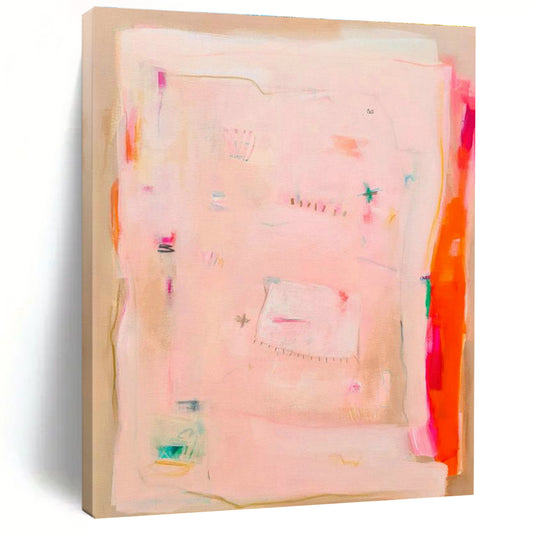 Pink - Toned Minimalist Art for Scandinavian - Style Nurseries DLZ0105